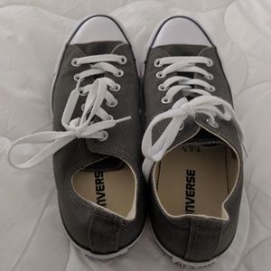 Gray converse sneakers